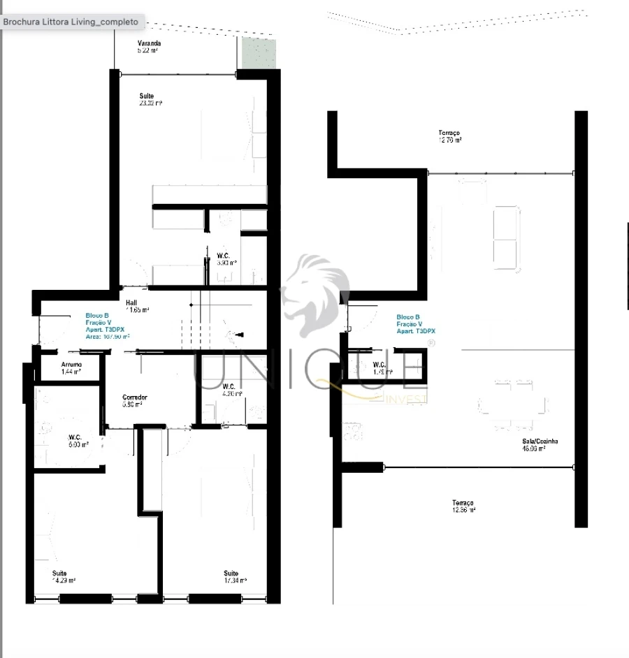 Apartamento T3 para Venda em Esgueira Planta 1