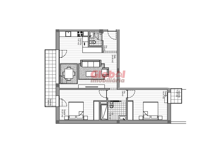 Apartamento T2 para Venda em Currelos, Papízios e Sobral Foto 3