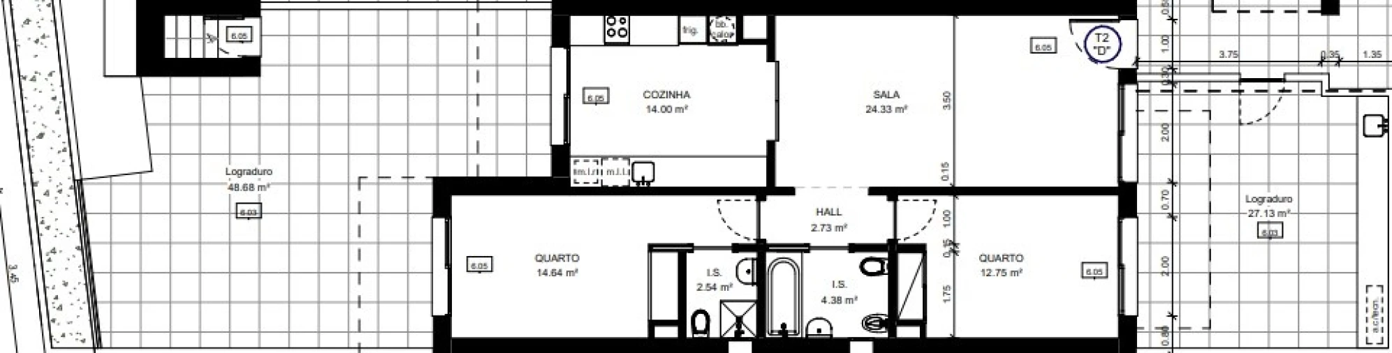 Apartamento T2 para Venda em Conceição e Cabanas de Tavira Planta 1
