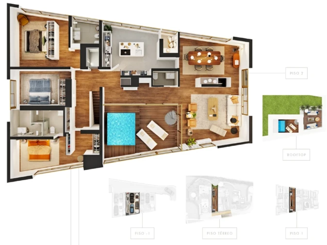 Apartamento T3 para Venda em Aldoar, Foz do Douro e Nevogilde Planta 1