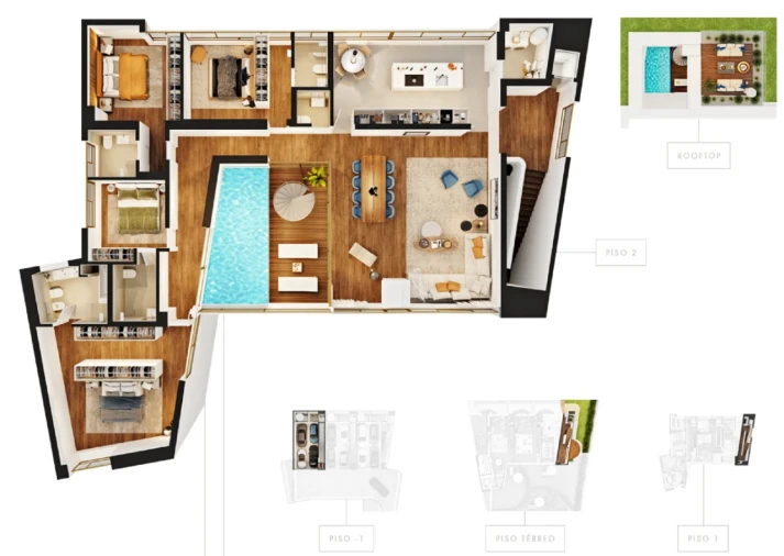 Apartamento T4 para Venda em Aldoar, Foz do Douro e Nevogilde Planta 1