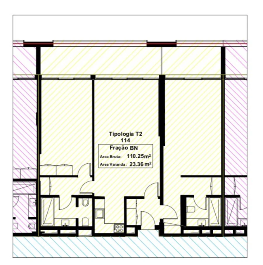 Apartamento T2 para Venda em Belém Planta 1