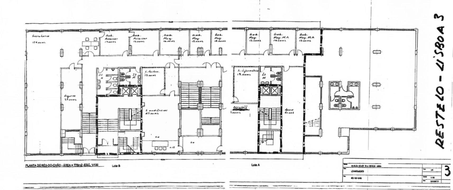 Escritório para Arrendamento em Ajuda Planta 2
