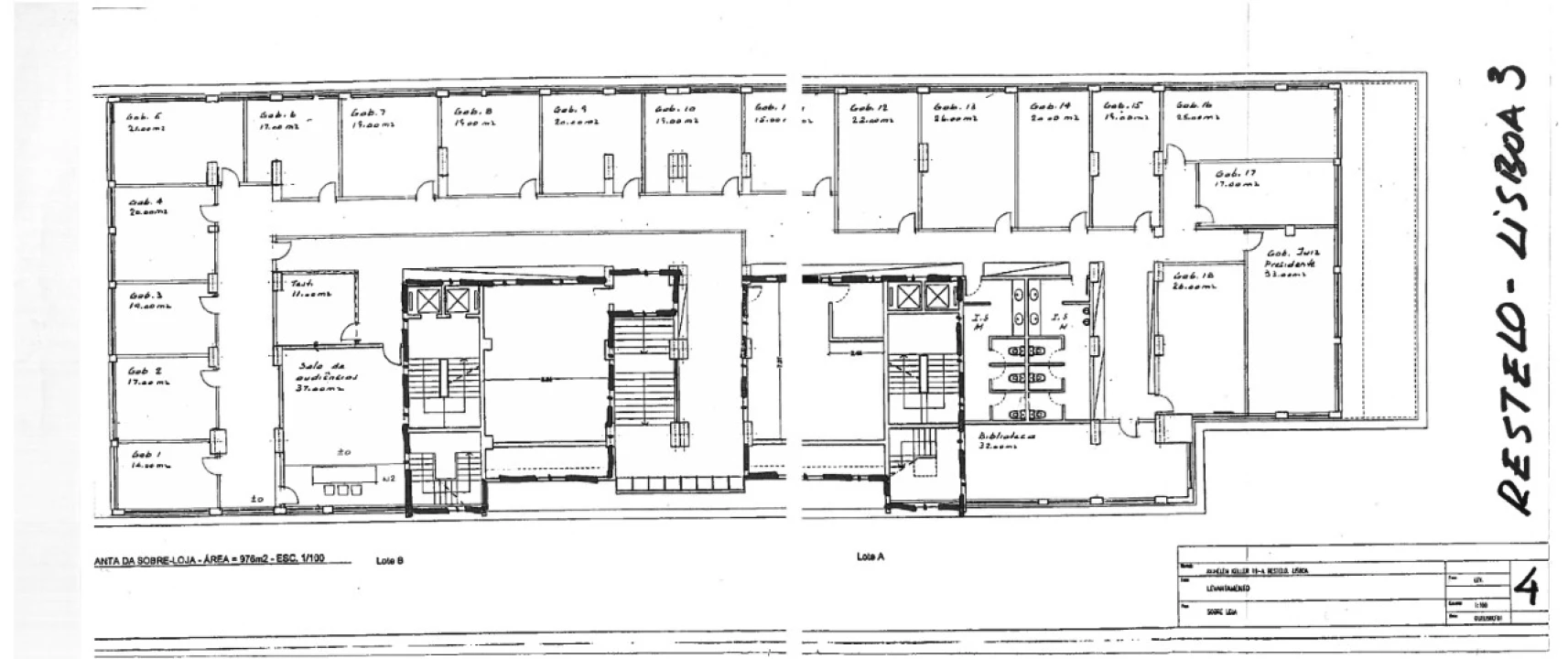 Escritório para Arrendamento em Ajuda Planta 4