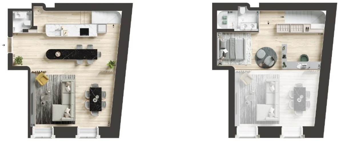 Apartamento T1 para Venda em Santo António Planta 1