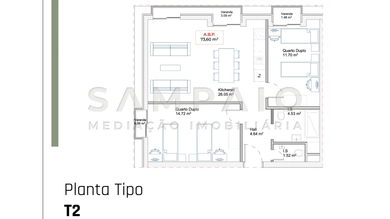 Apartamento T2 para Venda em Paranhos Foto 9
