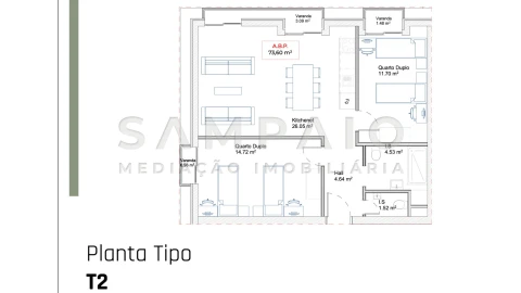 Apartamento T2 para Venda em Paranhos
