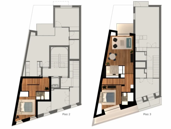 Apartamento T2 para Venda em Lordelo do Ouro e Massarelos Planta 1