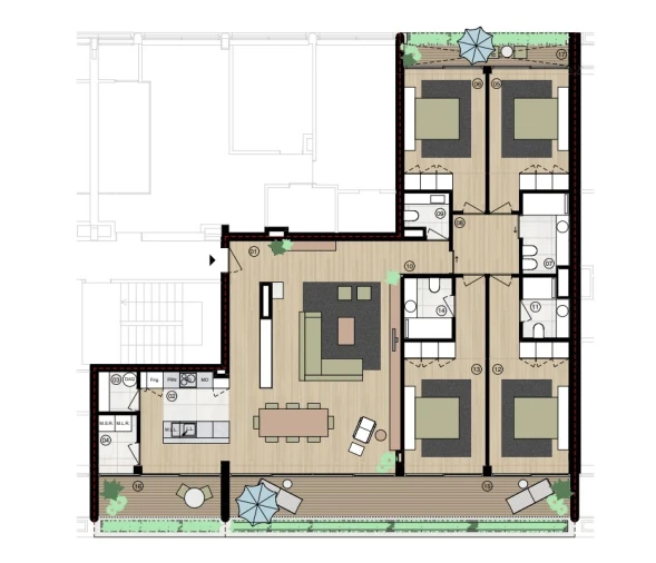 Apartamento T4 para Venda em Matosinhos e Leça da Palmeira Planta 1