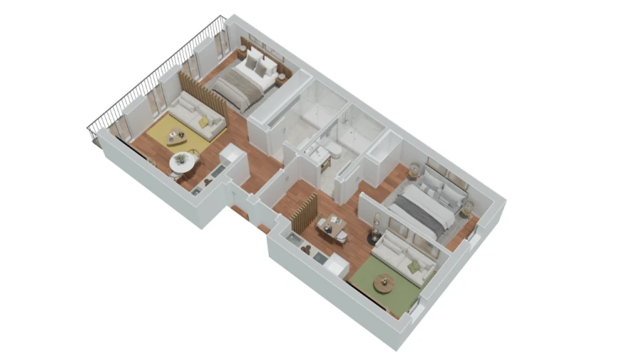 Apartamento T2 para Venda em Cedofeita, Santo Ildefonso, Sé, Miragaia, São Nicolau e Vitória Planta 1