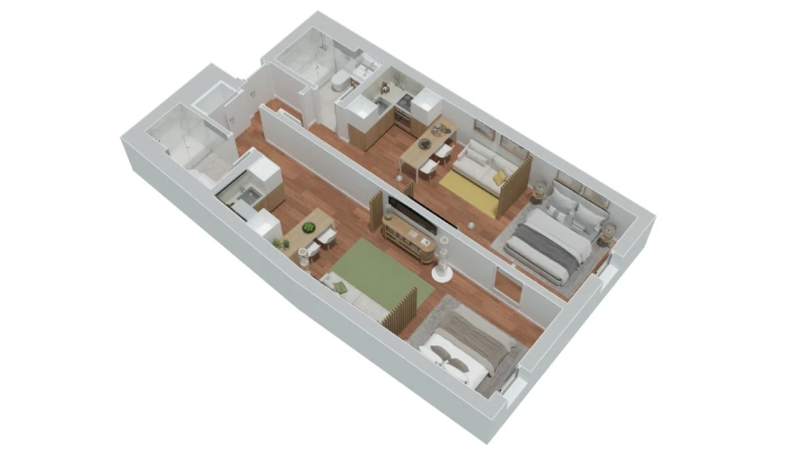 Apartamento T1 para Venda em Cedofeita, Santo Ildefonso, Sé, Miragaia, São Nicolau e Vitória Planta 1