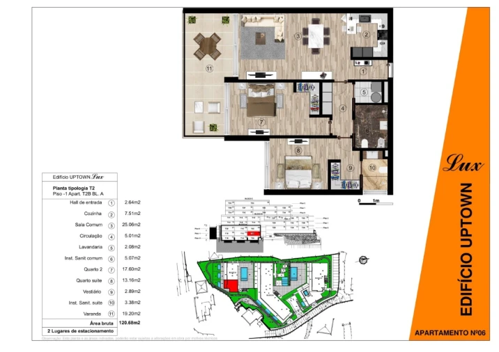 Apartamento T2 para Venda em Funchal (Santa Luzia) Planta 1