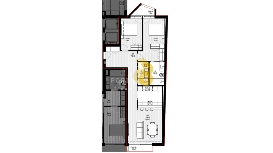 Apartamento T2 para Venda em Paranhos Foto 9