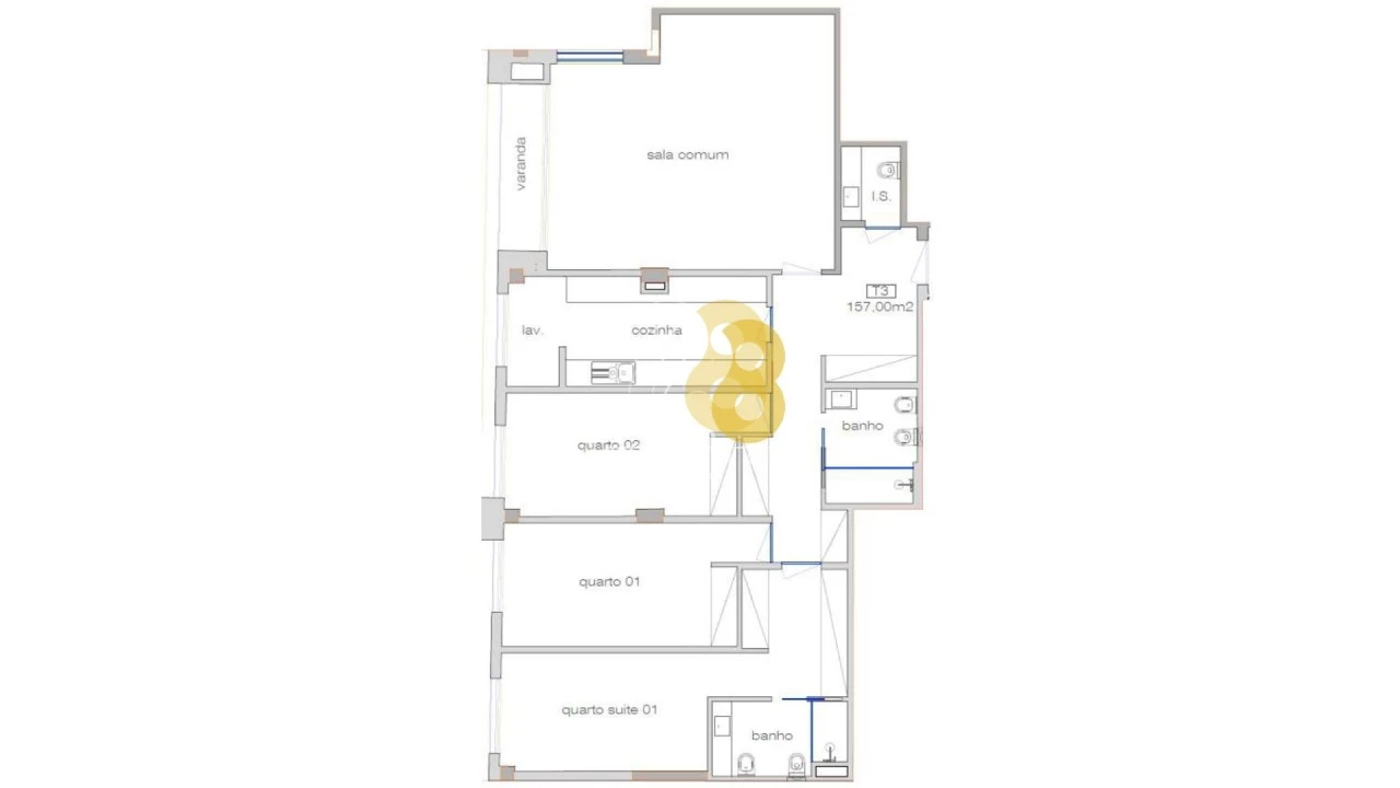 Apartamento T3 para Venda em Cedofeita, Santo Ildefonso, Sé, Miragaia, São Nicolau e Vitória Foto 23