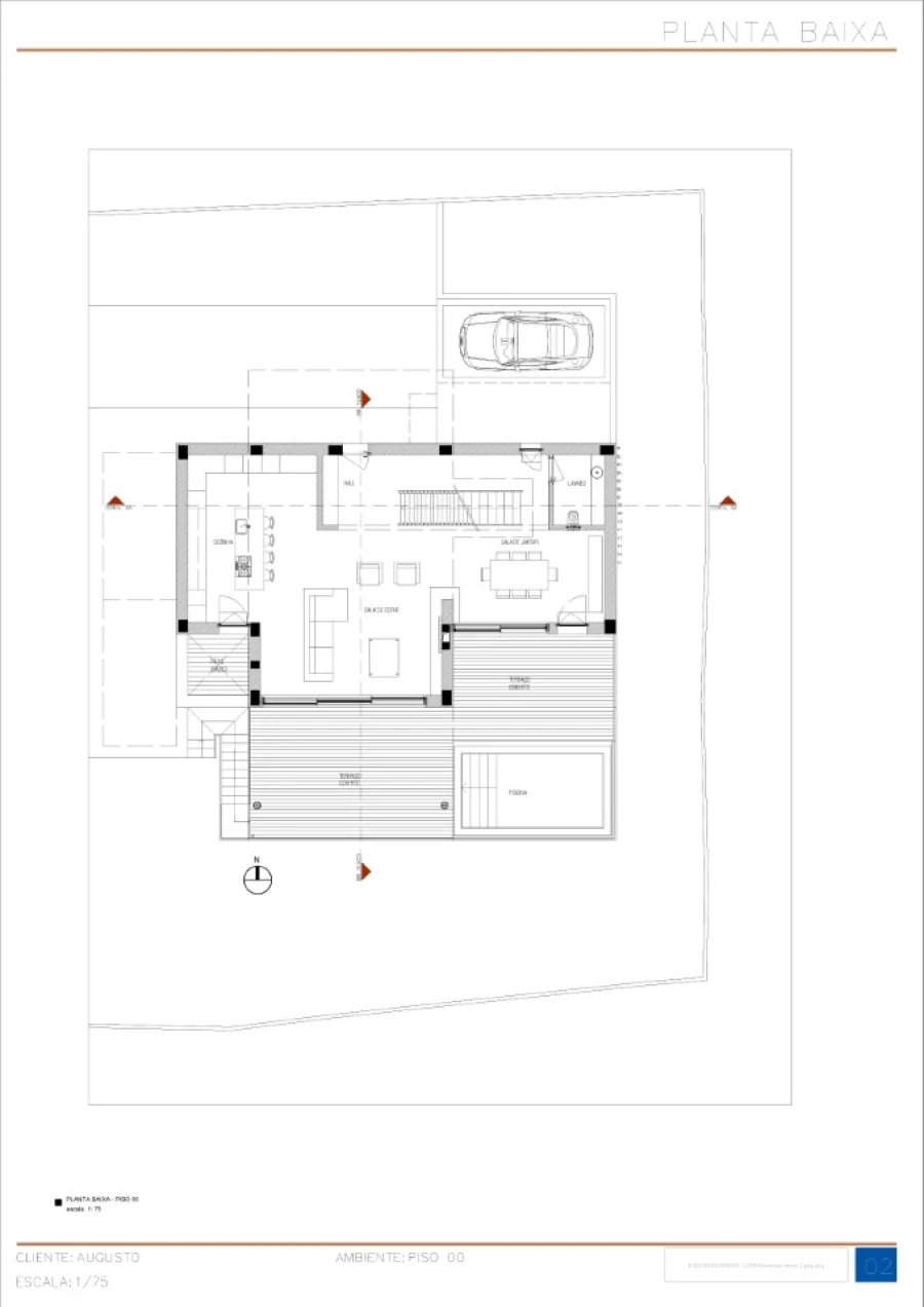 Moradia T4 para Venda em Alcabideche Planta 1