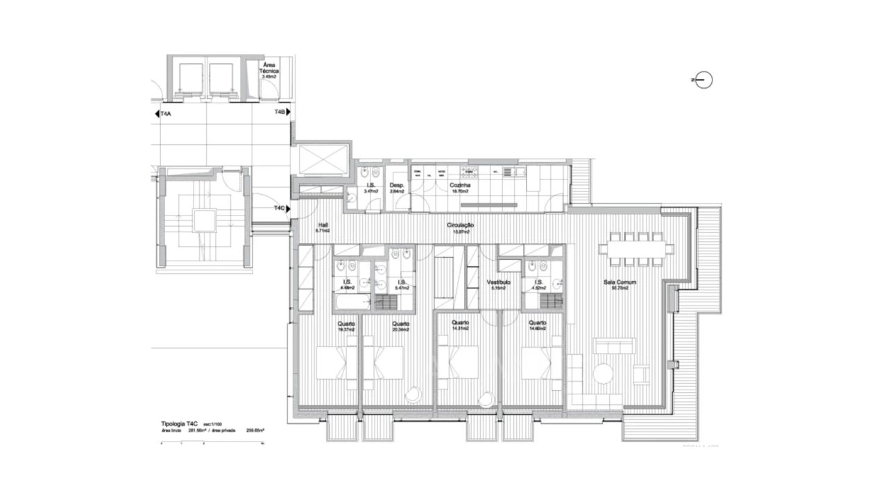 Apartamento T4 para Venda em Belém Foto 27
