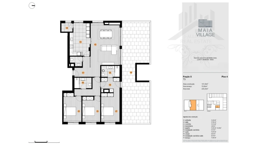 Apartamento T3 para Venda em Moreira Foto 12