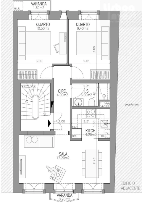 Apartamento T2 para Venda em São Vicente