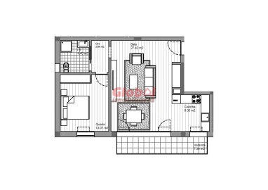 Apartamento T1 para Venda em Currelos, Papízios e Sobral