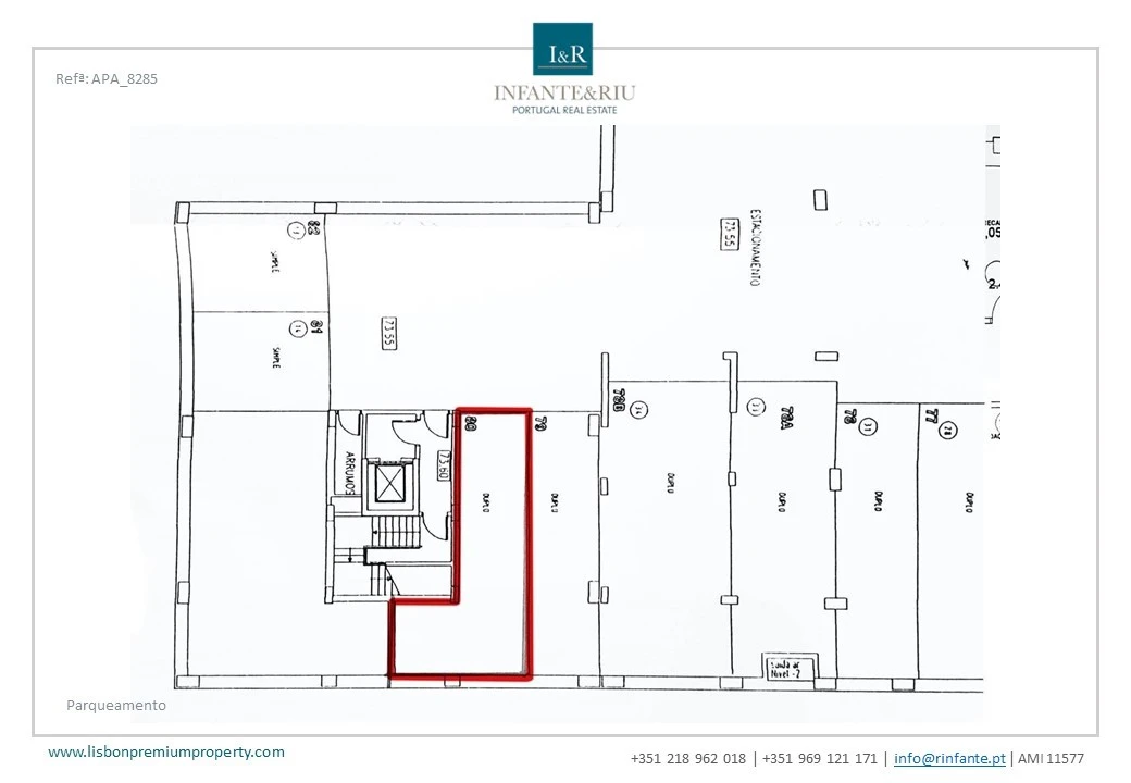 Apartamento T1 para Venda em Estrela Planta 2