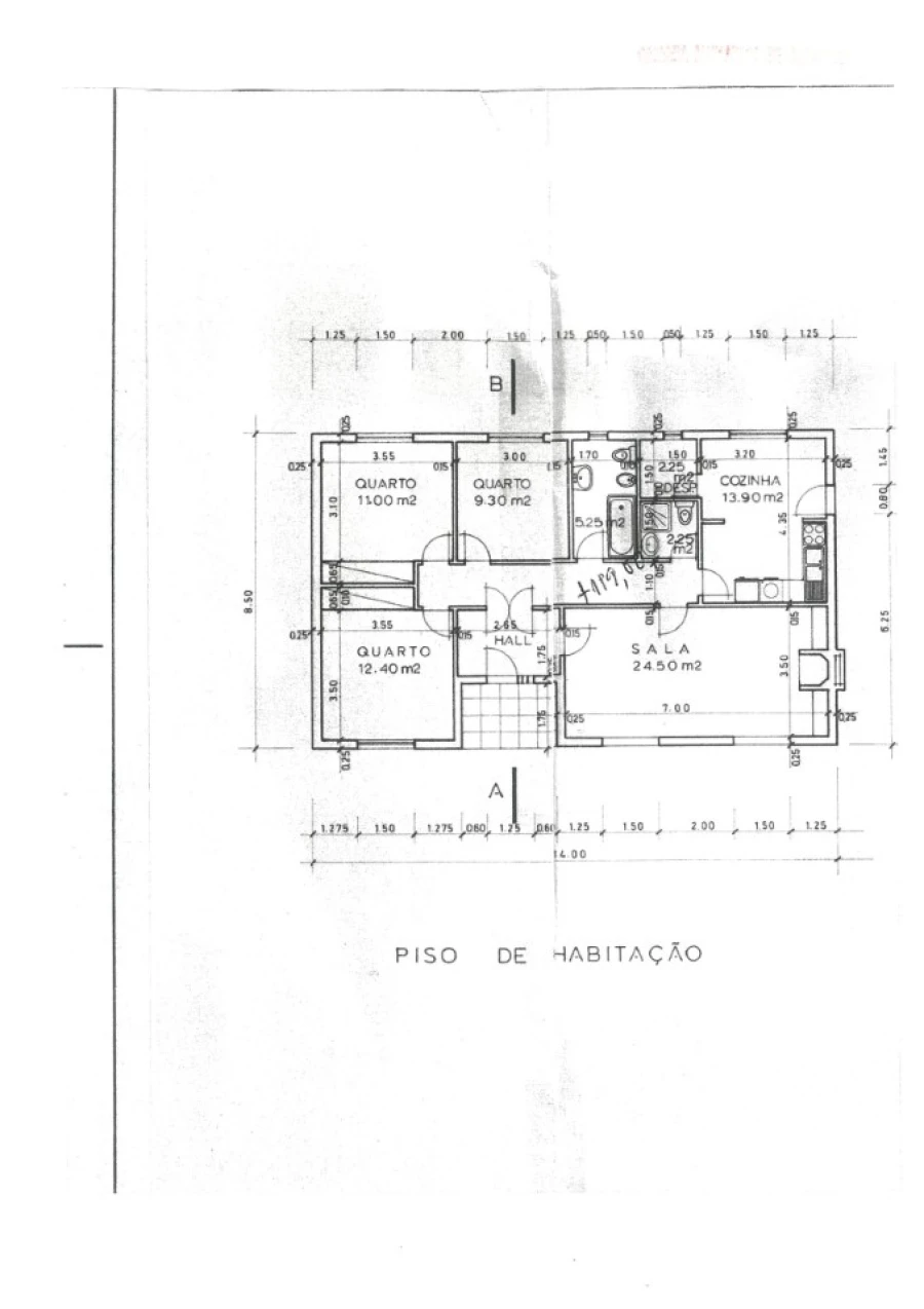Moradia T3 para Venda em Ribafria e Pereiro de Palhacana Planta 1