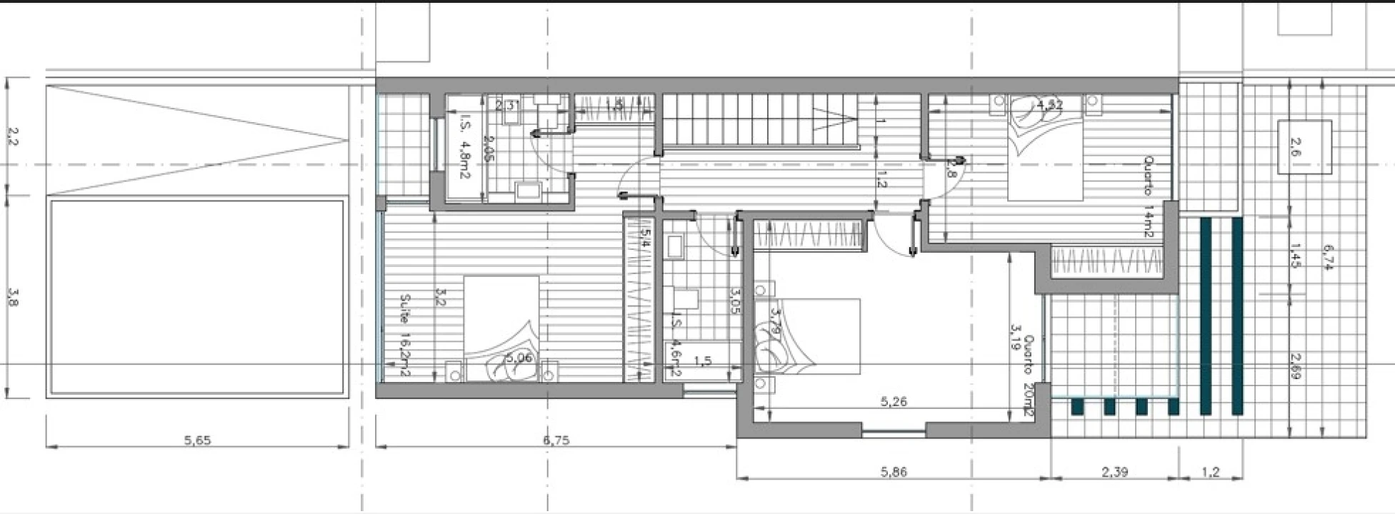 Moradia T3 para Venda em Aradas Planta 2
