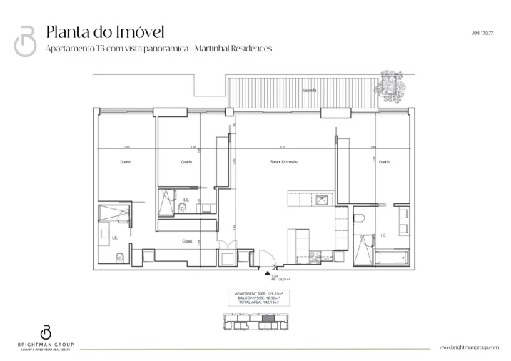 Apartamento T3 para Venda em Parque das Nações Planta 1