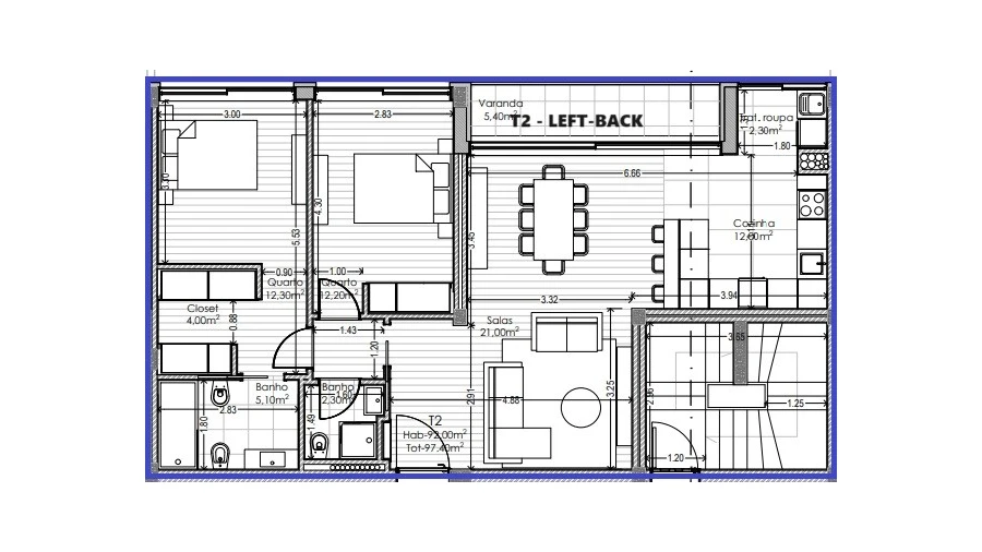 Apartamento T2 para Venda em Aguas Santas Foto 15
