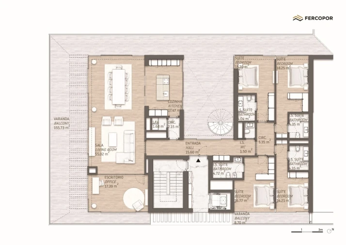 Apartamento T4 para Venda em Quarteira Planta 2