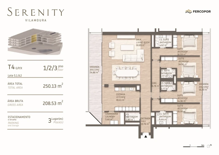 Apartamento T4 para Venda em Quarteira Planta 1