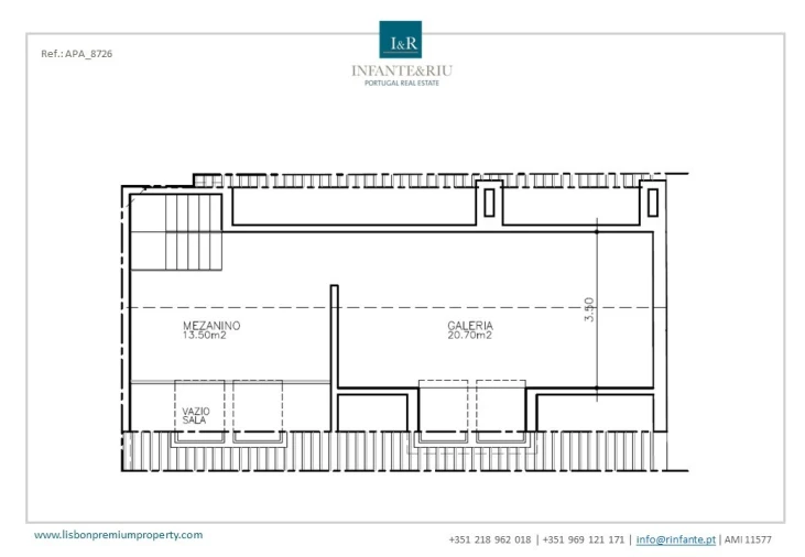 Apartamento T3 para Venda em Carcavelos e Parede Planta 2