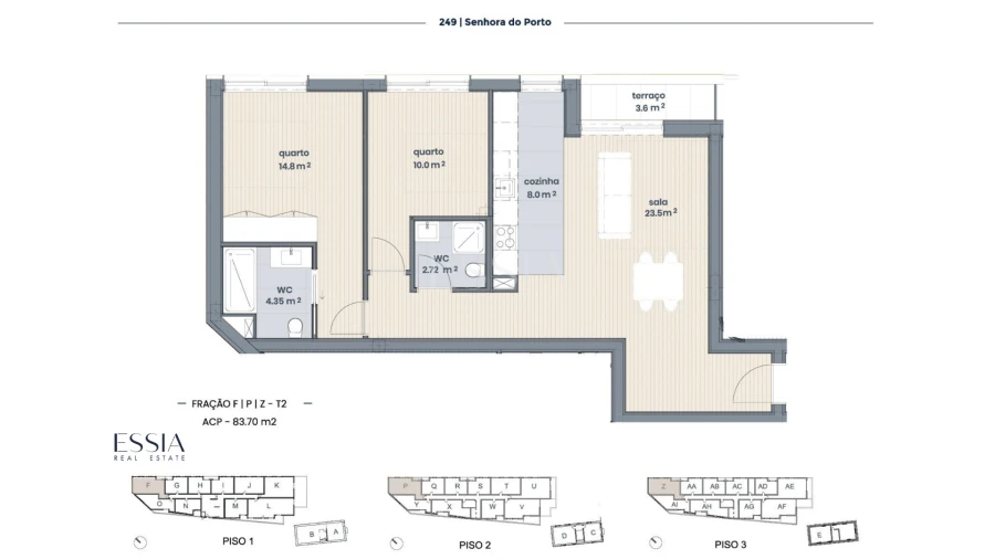 Apartamento T0 para Venda em Ramalde Planta 1