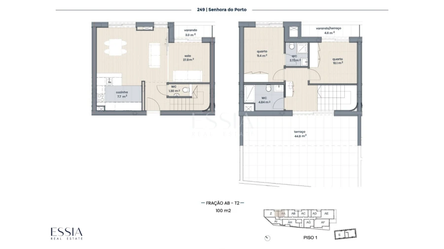 Apartamento T0 para Venda em Ramalde Planta 1