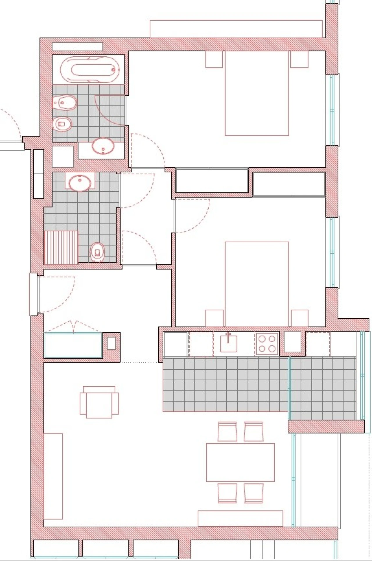 Apartamento T2 para Venda em Ermesinde Planta 2