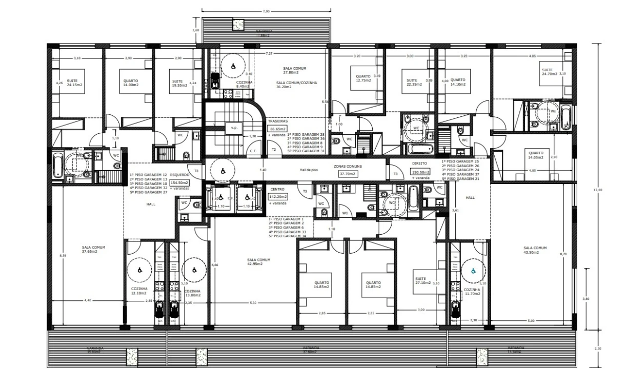Apartamento T3 para Venda em Lordelo do Ouro e Massarelos Planta 2