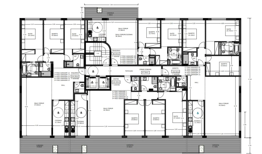 Apartamento T3 para Venda em Lordelo do Ouro e Massarelos Planta 2