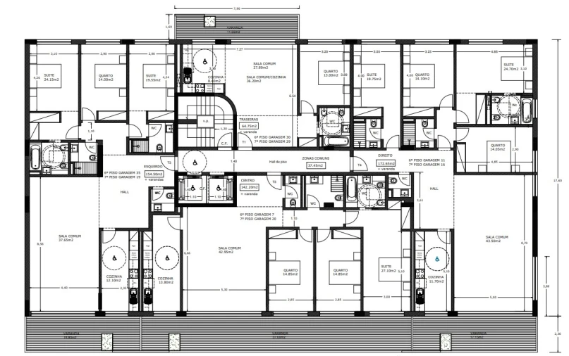 Apartamento T3 para Venda em Lordelo do Ouro e Massarelos Planta 3
