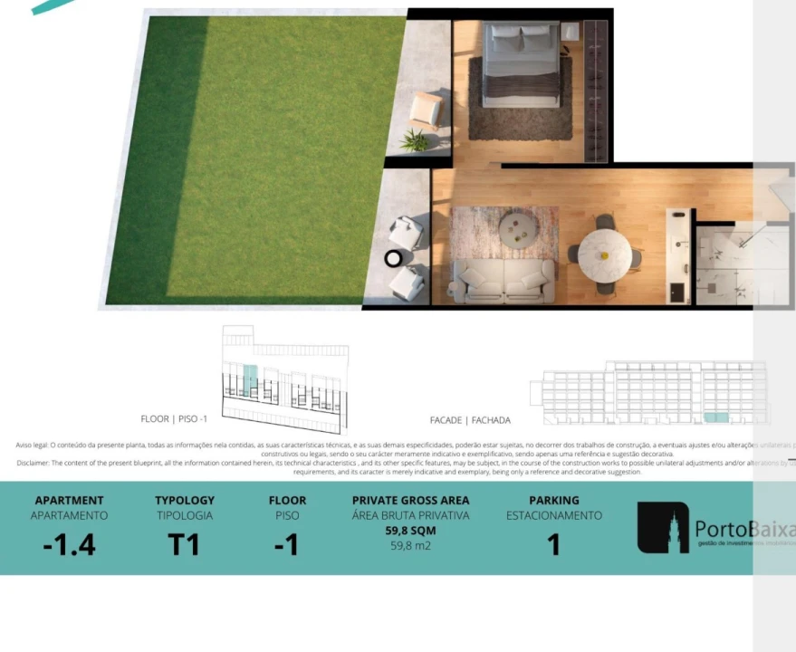 Apartamento T1 para Venda em Cedofeita, Santo Ildefonso, Sé, Miragaia, São Nicolau e Vitória Foto 10