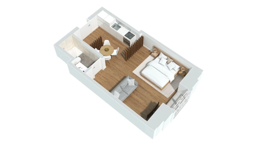 Apartamento T1 para Venda em Santa Marinha e São Pedro da Afurada Planta 4