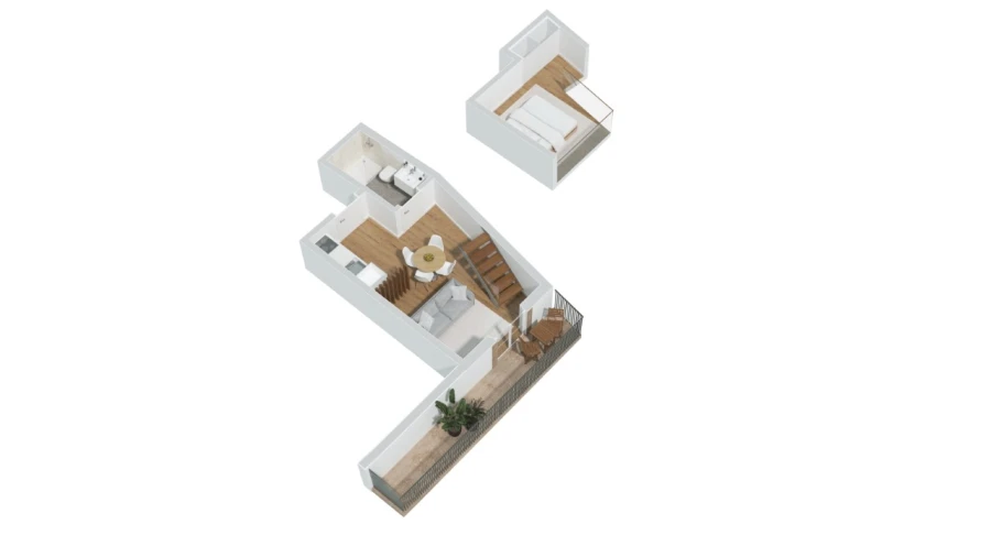 Apartamento T1 para Venda em Santa Marinha e São Pedro da Afurada Planta 11
