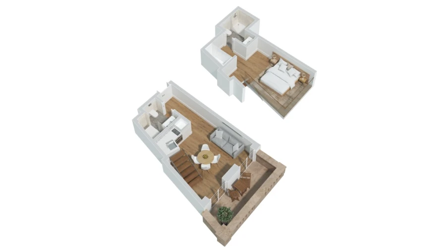 Apartamento T1 para Venda em Santa Marinha e São Pedro da Afurada Planta 12