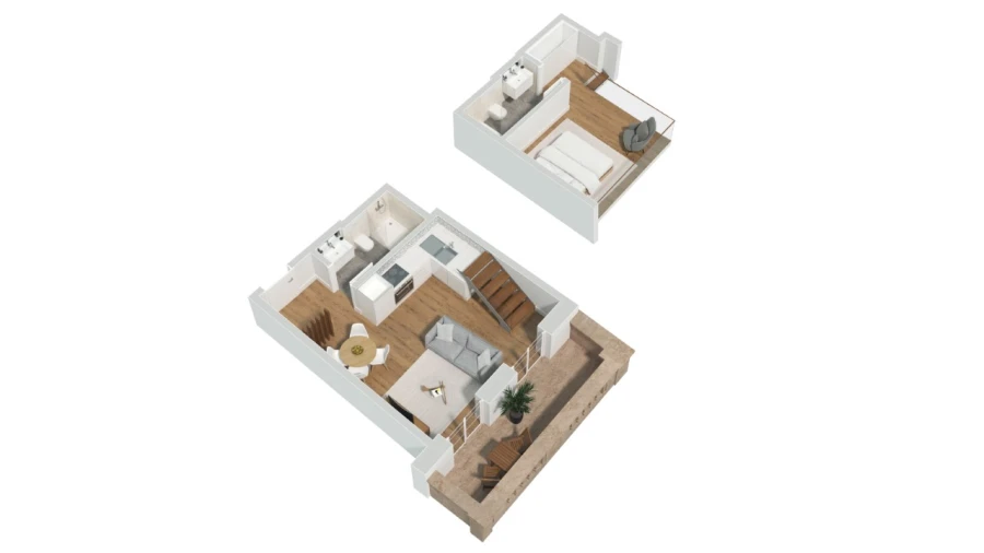Apartamento T1 para Venda em Santa Marinha e São Pedro da Afurada Planta 14