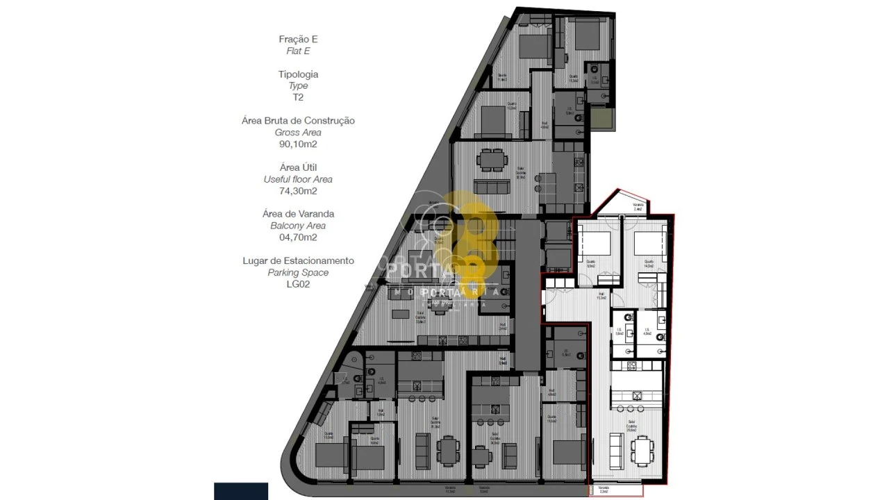 Apartamento T2 para Venda em Paranhos Foto 5