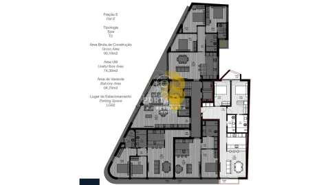 Apartamento T2 para Venda em Paranhos