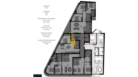 Apartamento T2 para Venda em Paranhos