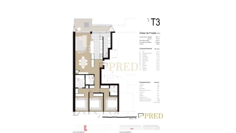 Apartamento T3 para Venda em Canidelo