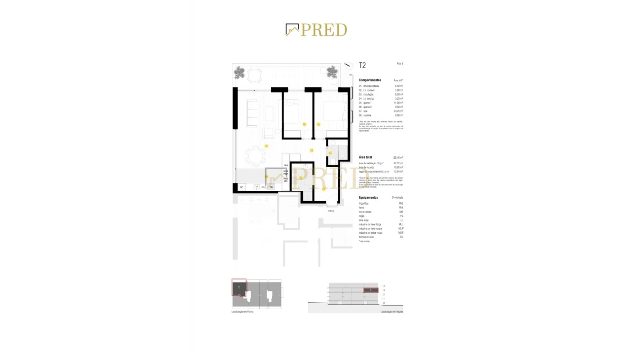 Apartamento T2 para Venda em Canidelo Foto 9