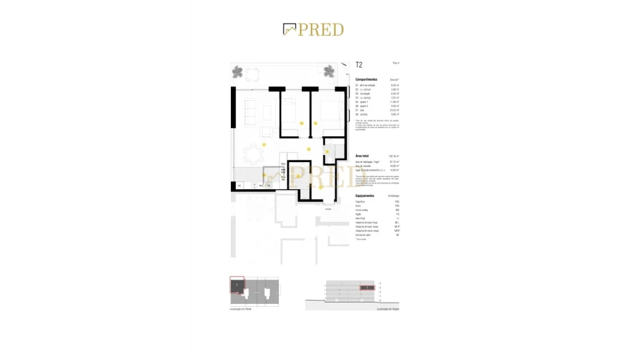 Apartamento T2 para Venda em Canidelo Foto 9