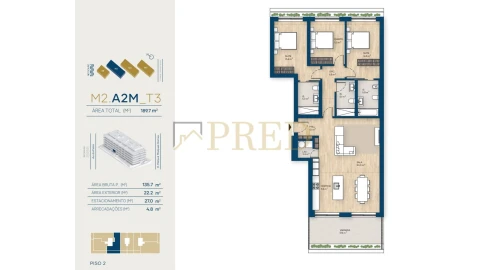 Apartamento T3 para Venda em Canidelo
