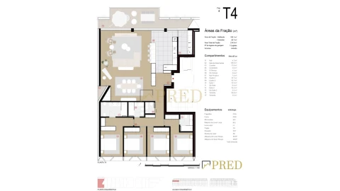 Apartamento T4 para Venda em Canidelo
